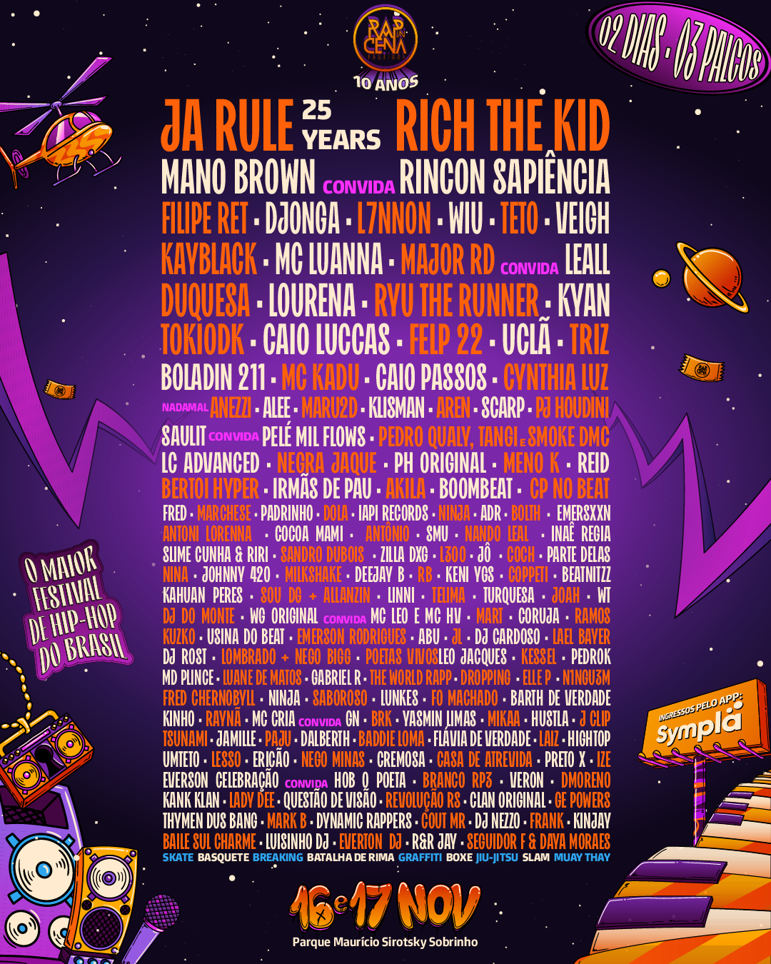 Rap in Cena acontece nos 16 e 17 de novembro em Porto Alegre • Divulgação