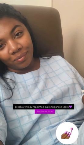 Raquel Brito aparece no hospital após ser desclassificada de A Fazenda 16 • Instagram/Raquel Brito