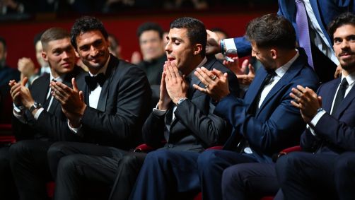 Rodri ao receber a notícia de que venceu o Bola de Ouro 2024