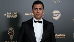 Rodri, do Manchester City, na chegada à Bola de Ouro