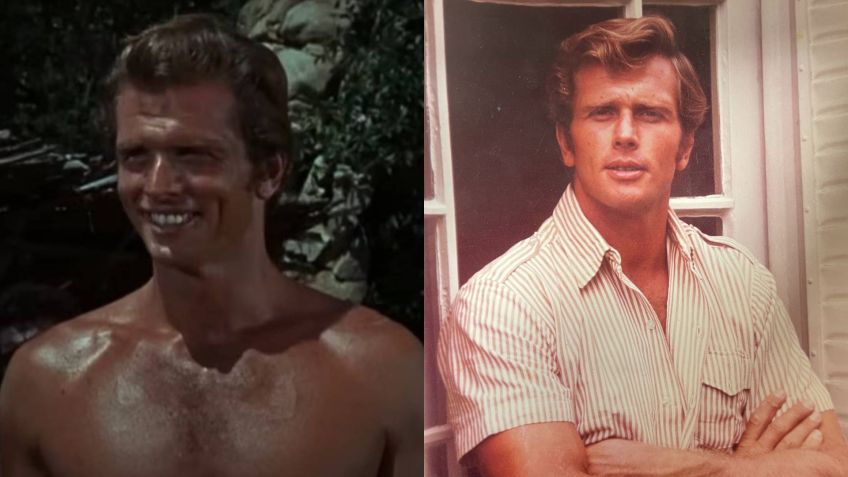 Ron Ely viveu Tarzan na TV em 1966 • Reprodução/Youtube e Instagram/Kiki Ely