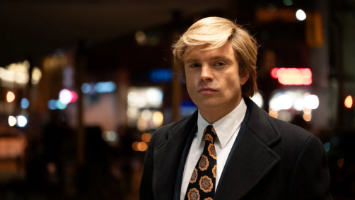 Sebastian Stan como Donald Trump em "O Aprendiz"