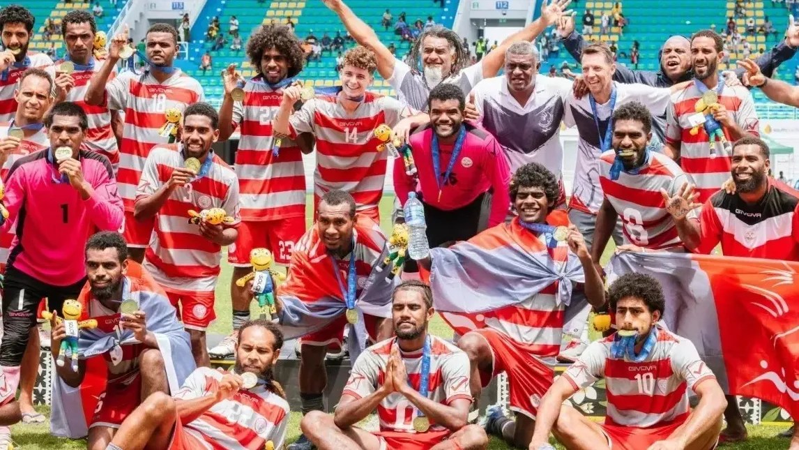 A Nova Caledônia foi campeã dos Jogos do Pacífico em Honiara, em 2023