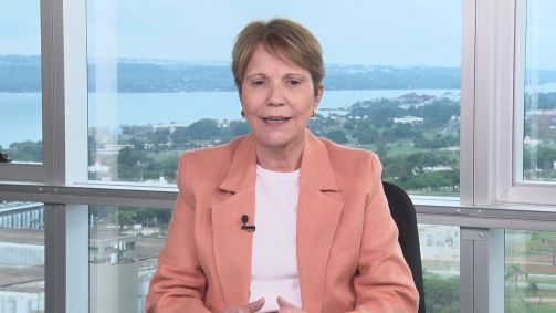 Senadora Tereza Cristina (PP) em entrevista para o Bastidores CNN