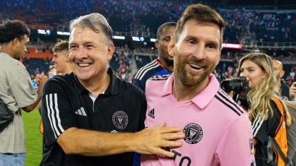 Tata Martino e Messi pelo Inter Miami