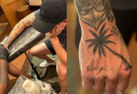Após 6º show em São Paulo, irmão de Bruno Mars se tatua no Brasil; veja