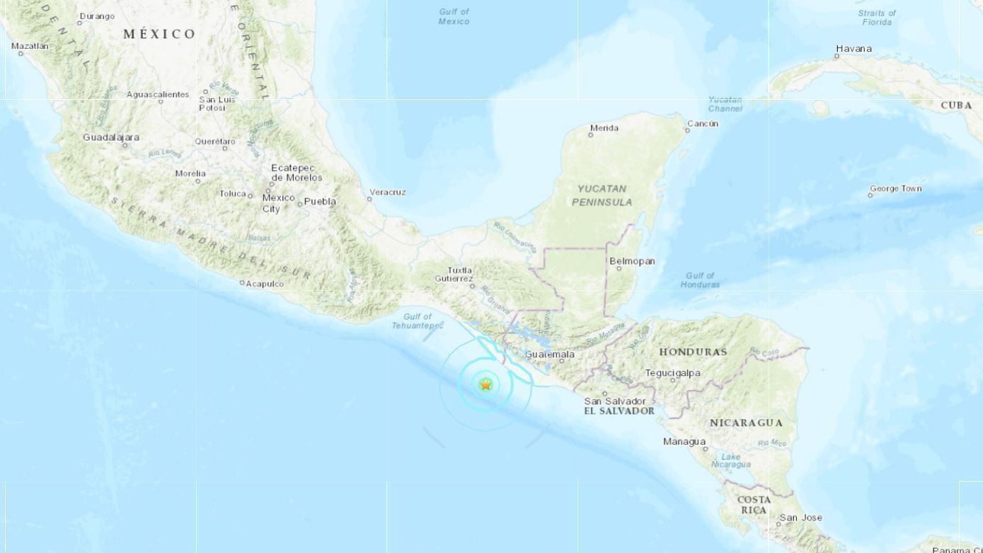 Terremoto de magnitude 5,8 atinge costa do México e da Guatemala