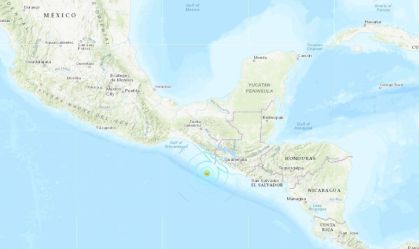 Terremoto de magnitude 5,8 atinge costa do México e Guatemala, diz agência dos EUA