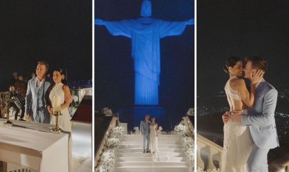 Thais Fersoza e Michel Teló renovam votos de casamento