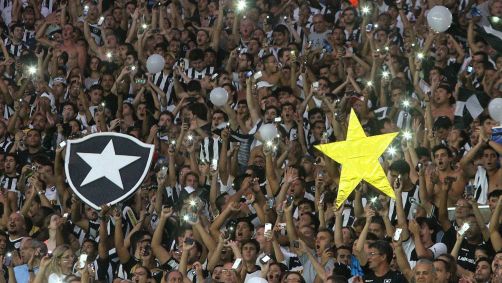 Torcida do Botafogo. Jogo da Libertadores será no Nilton Santos