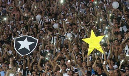Torcida do Botafogo. Jogo da Libertadores será no Nilton Santos