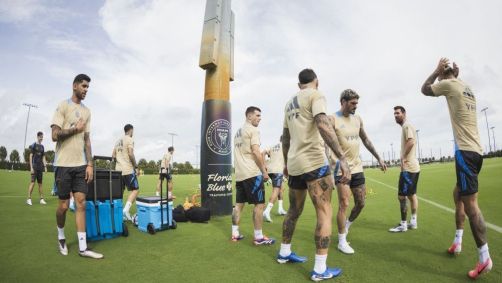 Treino da seleção da Argentina em Miami