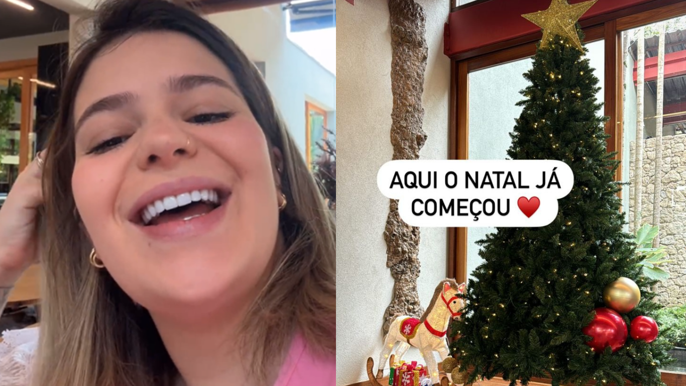 Viih Tube compartilhou que começou a decorar a sua casa com artigos natalinos • Instagram/Viih Tube