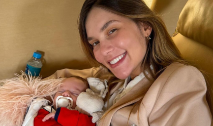 Virginia mostra 1ª viagem de avião de José Leonardo; veja fotos