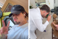 Zé Felipe se declara a João Guilherme em vídeo com Maria Flor: "Te amo"