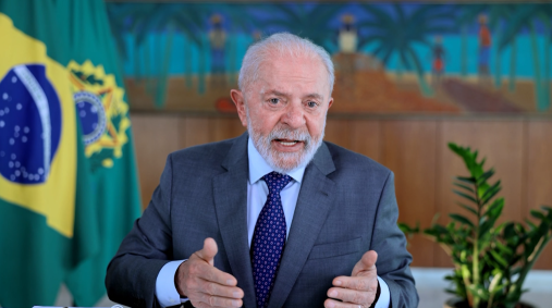 Presidente Luiz Inácio Lula da Silva (PT) em entrevista à âncora da CNN, Christiane Amanpour, nesta quinta-feira (7)