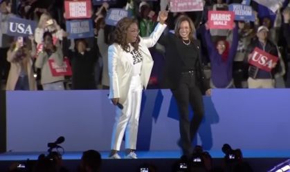 Lady Gaga e Oprah Winfrey participam de último comício de Kamala Harris
