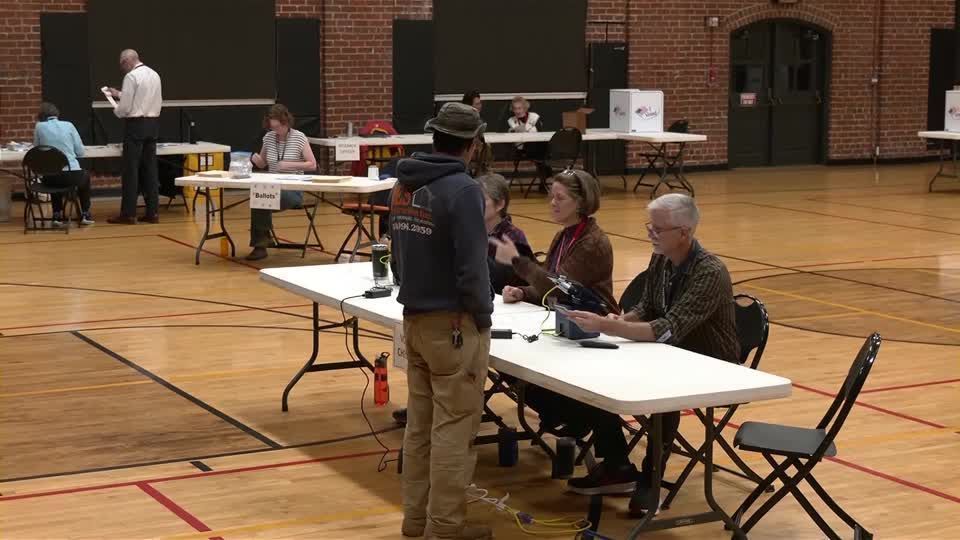 Voters head to the polls in Charlottesville, Virginia