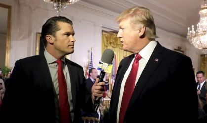 Trump escolhe Pete Hegseth, apresentador da Fox News, para secretário de Defesa