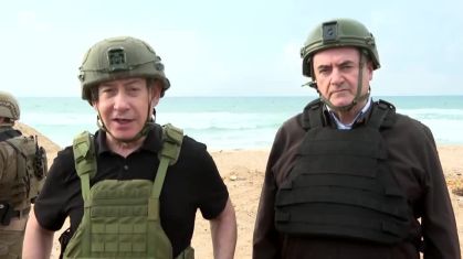 Benjamin Netanyahu na Faixa de Gaza