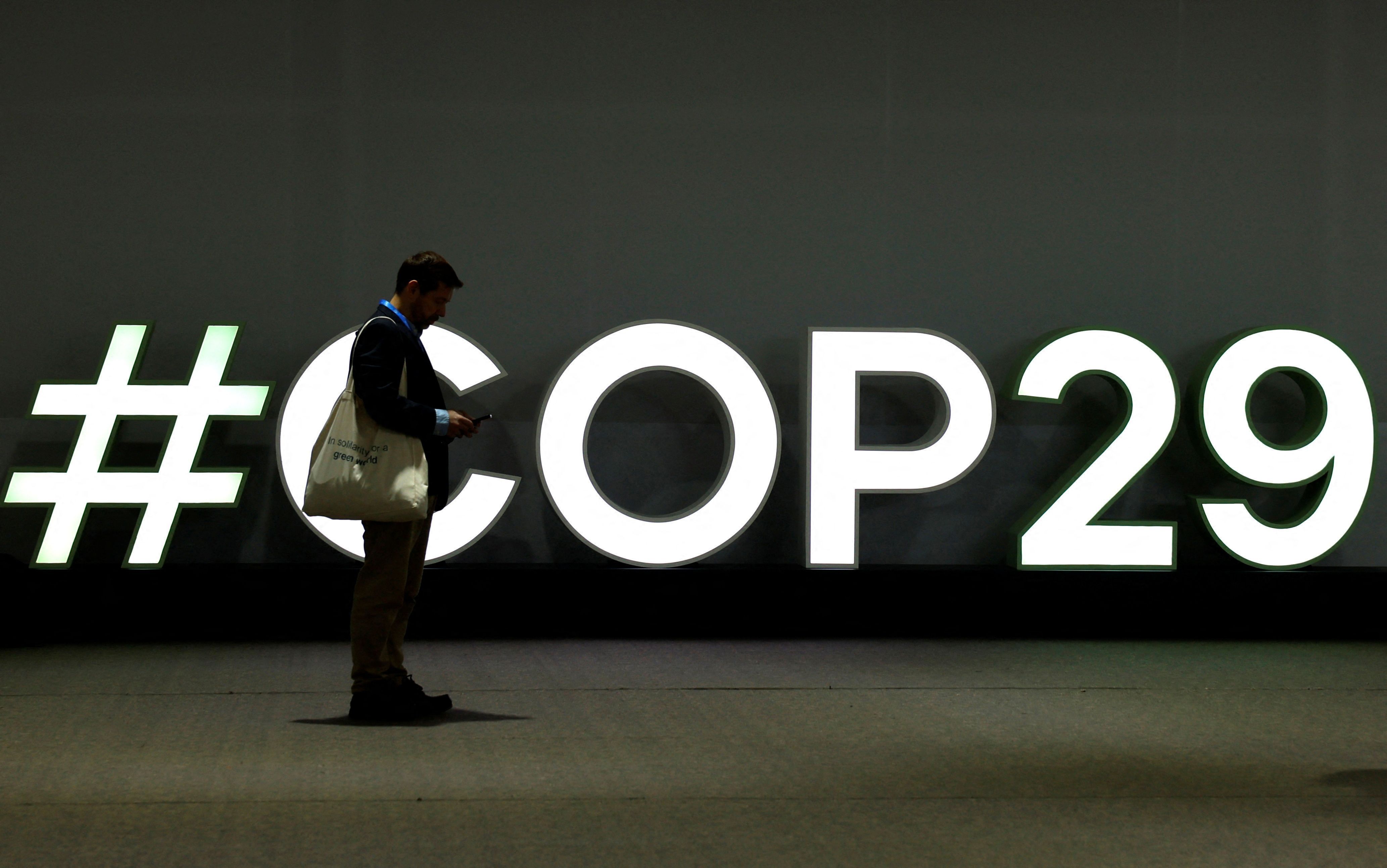 Delegações na COP29 entram na 