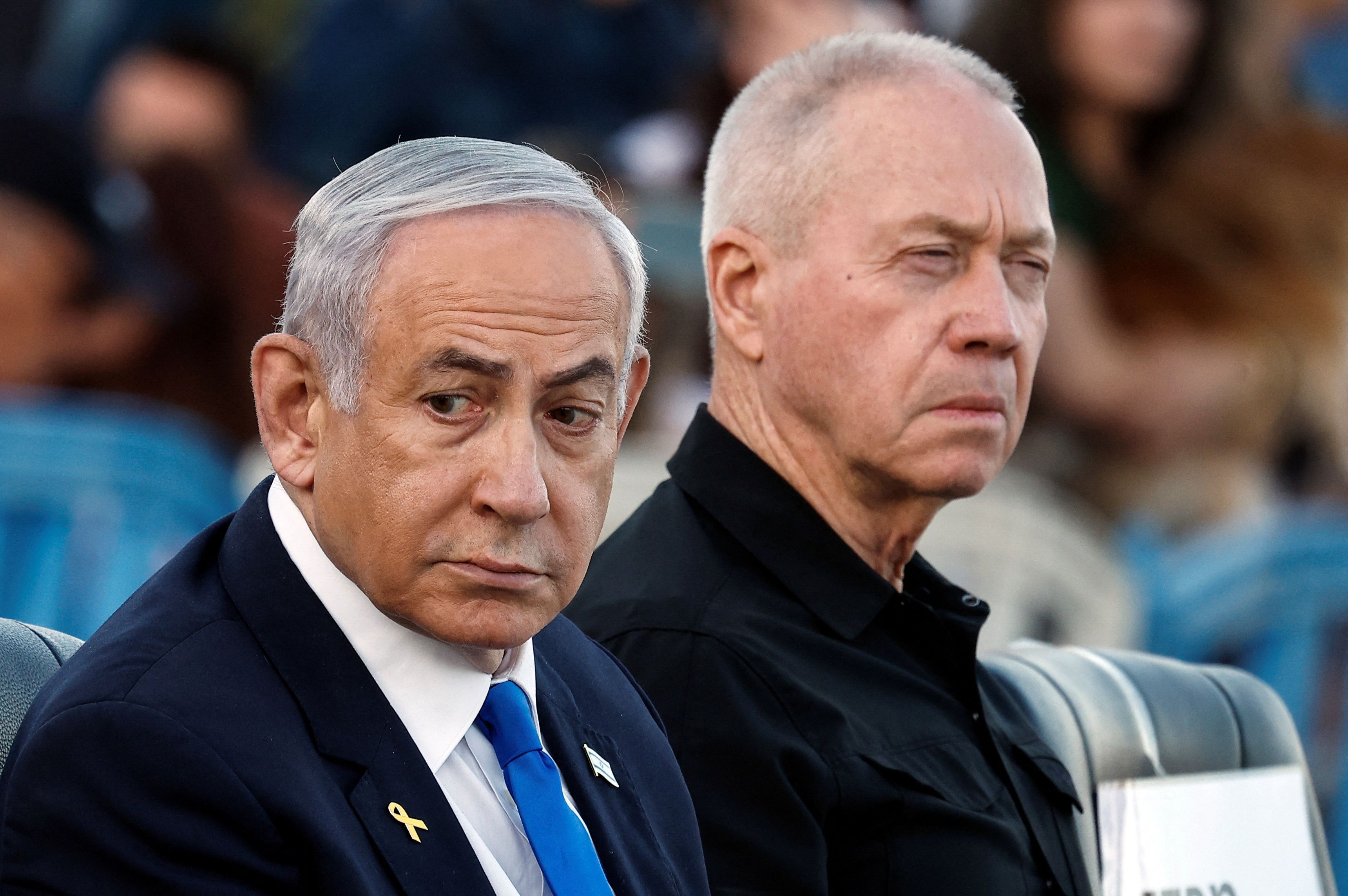 Benjamin Netanyahu e Yoav Gallant em Israel