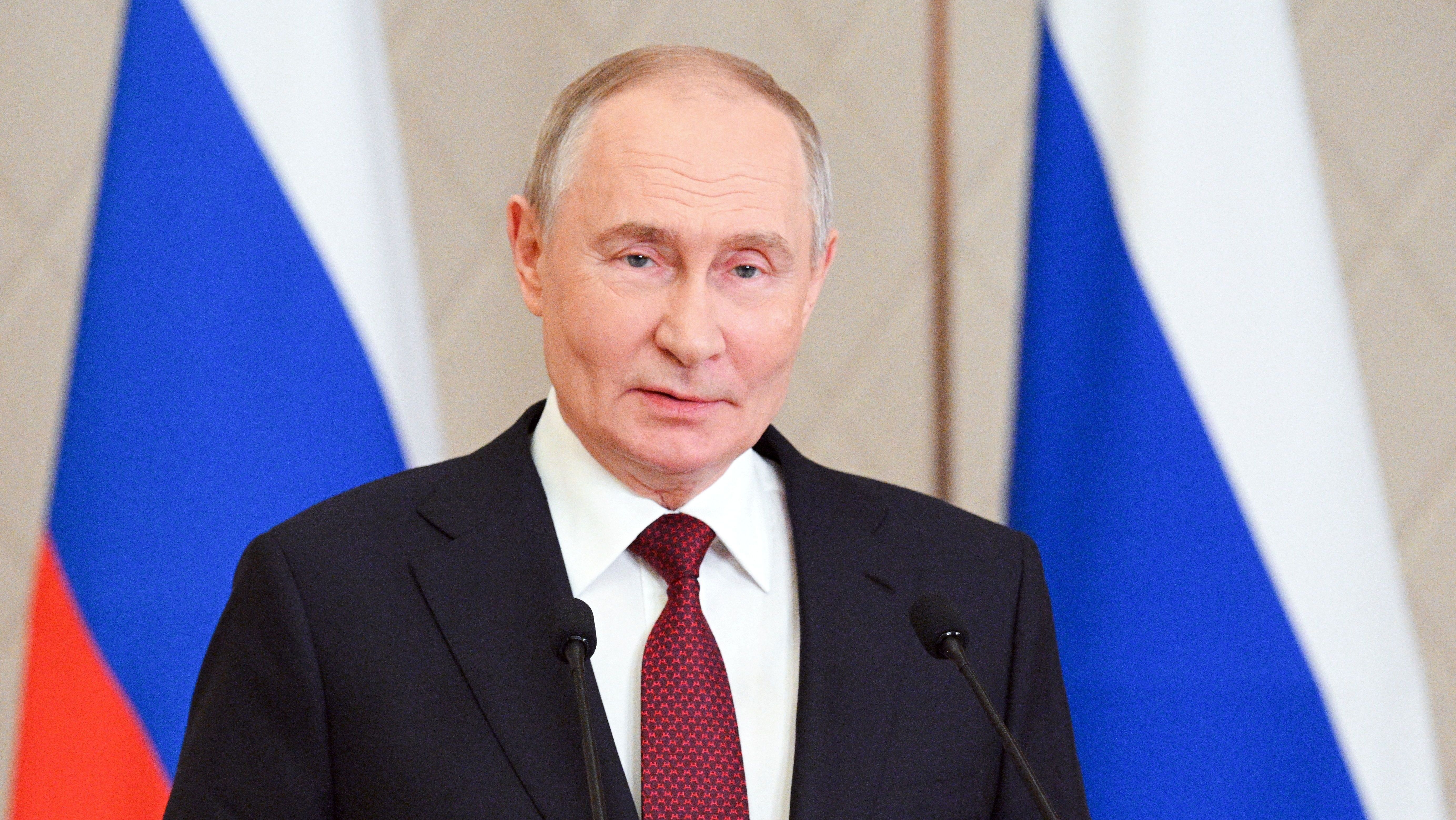 Presidente russo Vladimir Putin em Astana