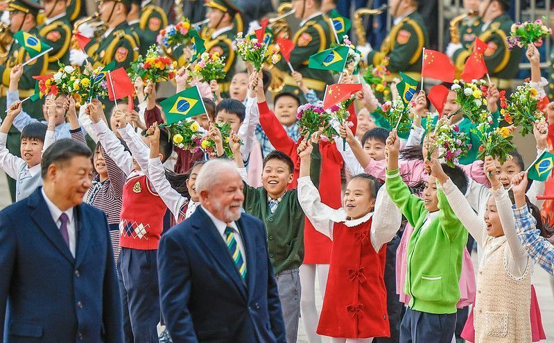 Presidente da República, Luiz Inácio Lula da Silva, e presidente da República Popular da China, Xi Jinping.