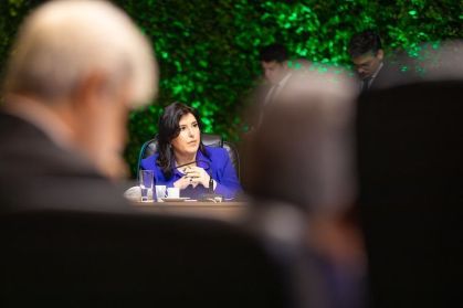 A ministra do Planejamento, Simone Tebet