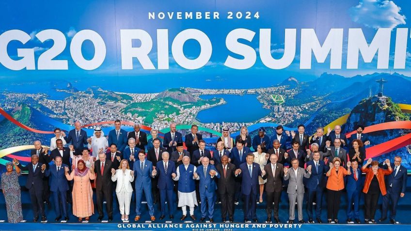Foto de Família do G20 do Rio de Janeiro é refeita • Ricardo Stuckert/PR