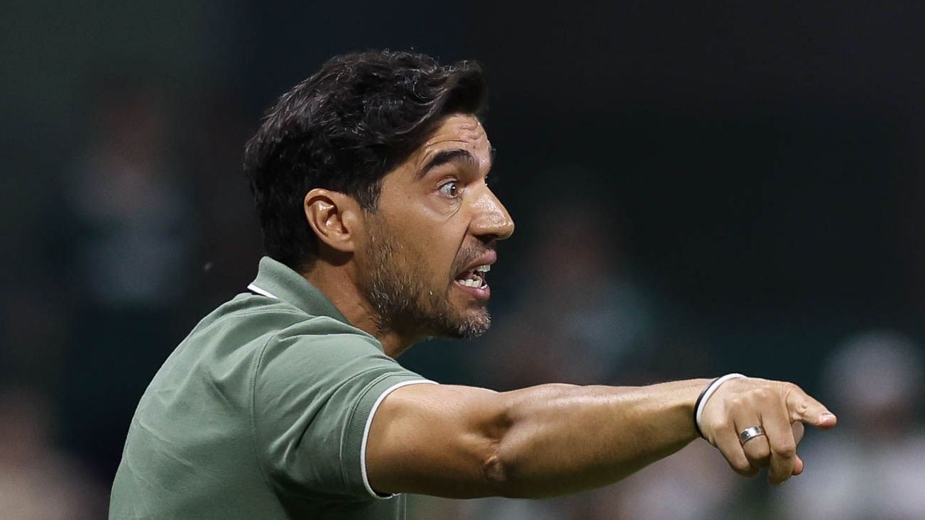 Abel Ferreira durante derrota do Palmeiras para o Botafogo
