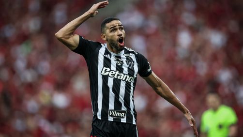 Alan Kardec celebra gol pelo Atlético-MG
