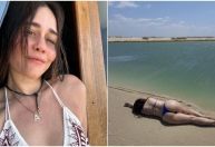 Alessandra Negrini posta fotos na praia e recebe cantada de Tatá Werneck