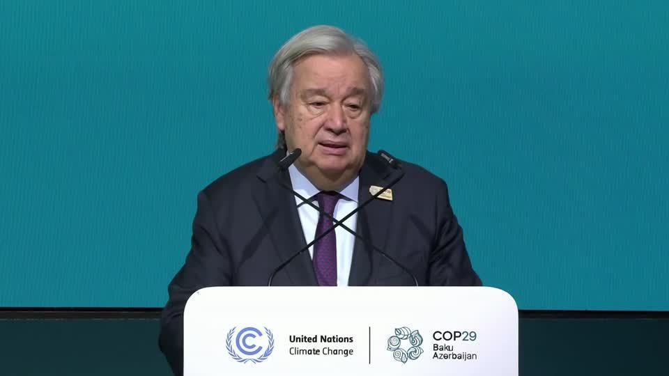 UN chief Guterres calls for compromise as COP29 deadline looms