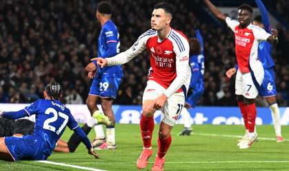 Gabriel Martinelli marca e Arsenal empata com Chelsea
