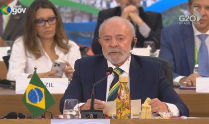 "Fome é produto de decisões políticas", diz Lula na Cúpula de Líderes do G20
