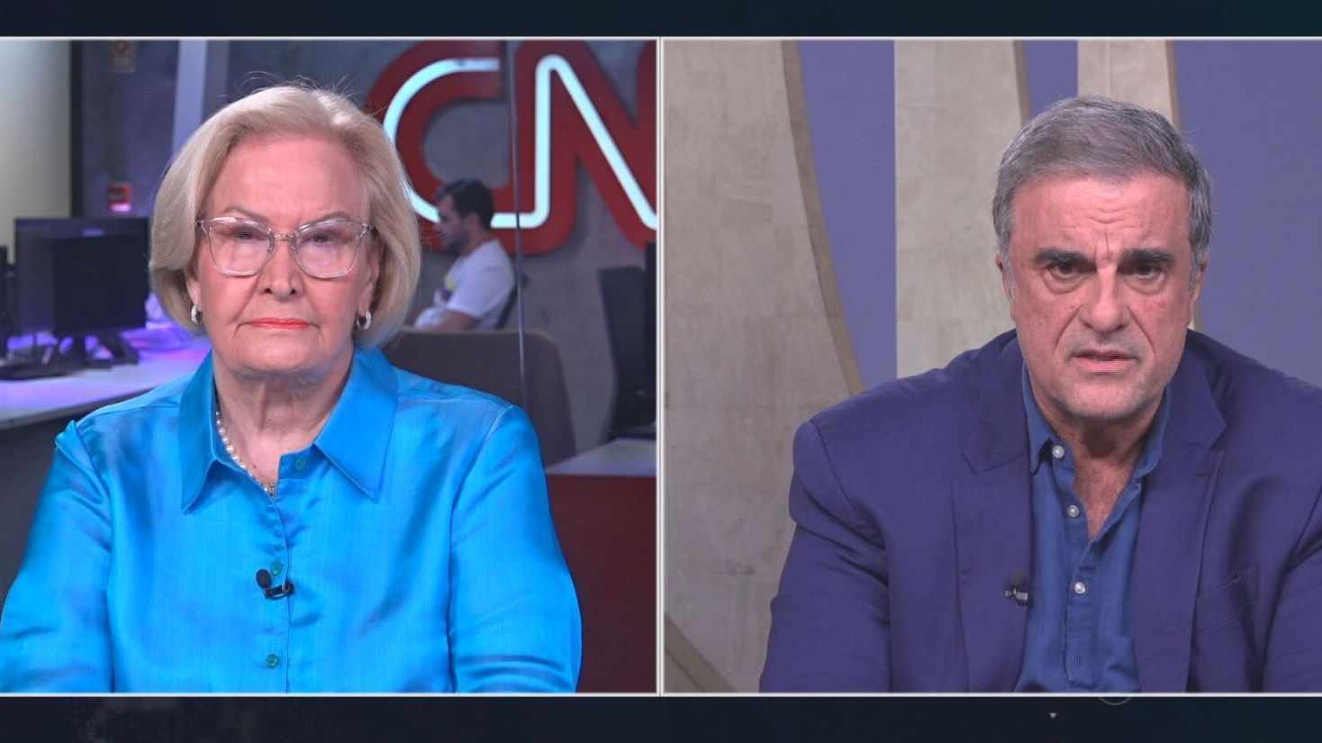 Ana Amélia Lemos e José Eduardo Cardozo debatem sobre a questão do fim da aposentadoria de militares