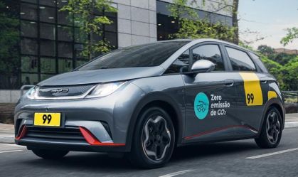 BYD Dolphin: modelo elétrico usado por motoristas da 99 poderá receber crédito de carbono