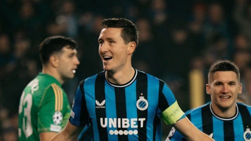 Brugge vence Aston Villa pela Champions