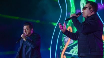 Bruno & Marrone durante apresentação no Navio do Zezé