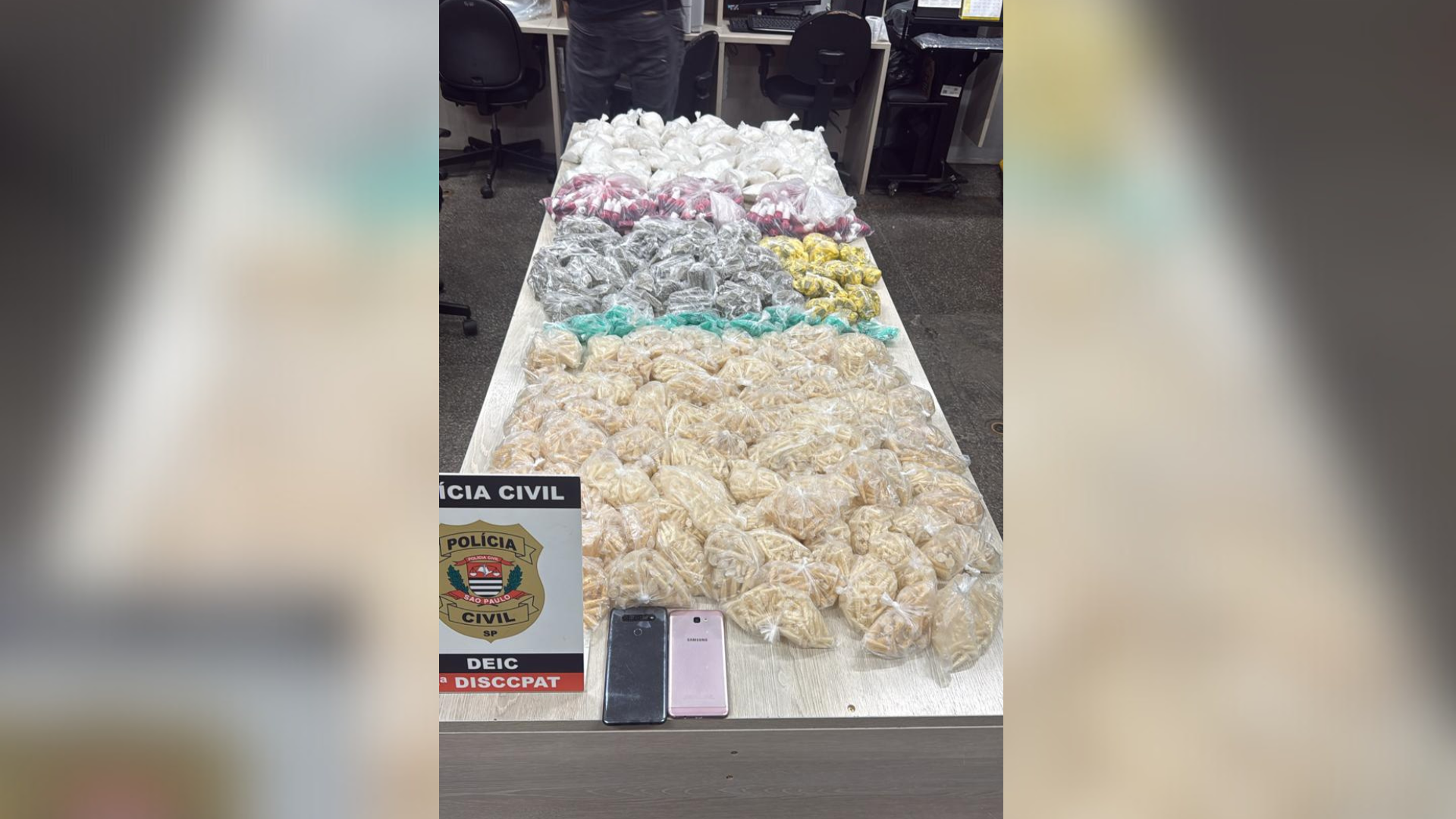 Polícia desarticula quadrilha responsável por tráfico de drogas em comunidades de SP