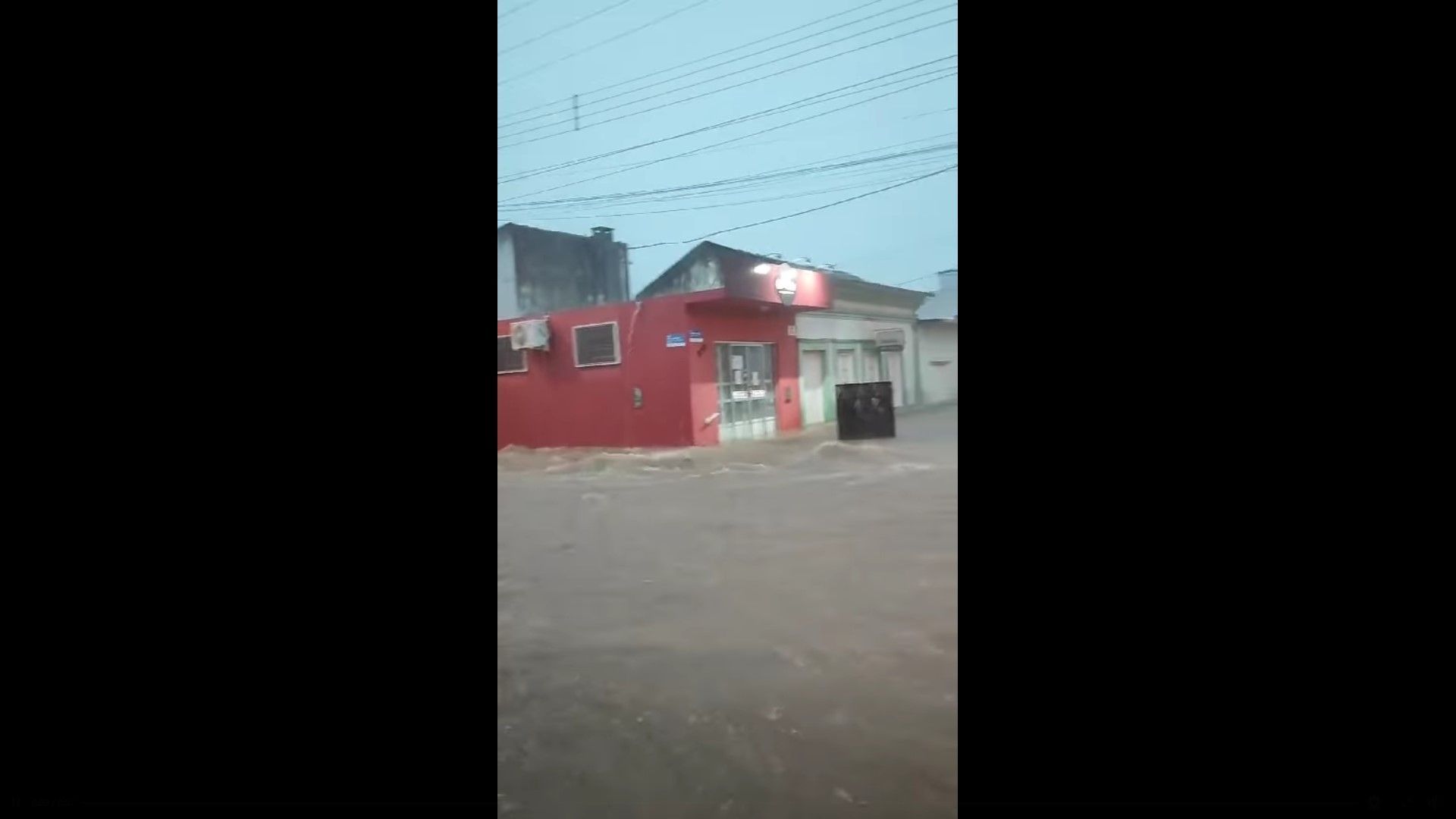 Enchente na cidade de Jaguarão, no sul do Rio Grande do Sul