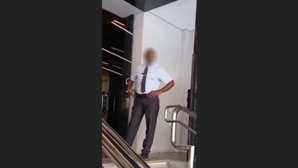 Segurança que foi vítima de ofensas raciais em Santos (SP)