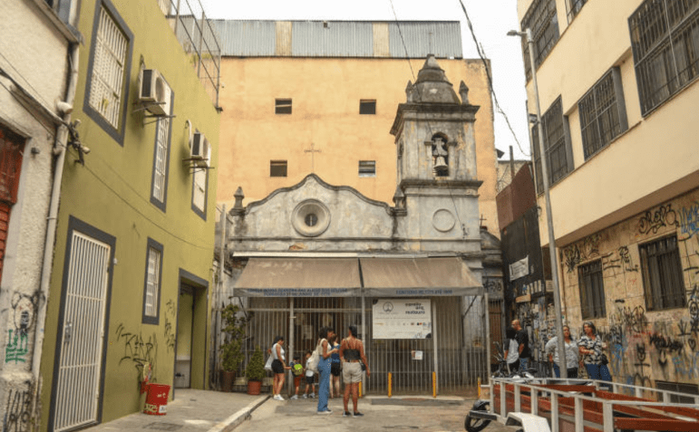 Capela de Nossa Senhora dos Aflitos. • Reprodução/Redes Sociais