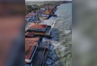Baía da Traição (PB) decreta estado de calamidade por erosão e avanço do mar