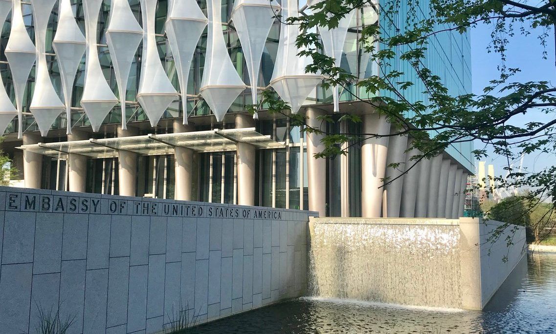 Prédio da Embaixada dos EUA em Londres