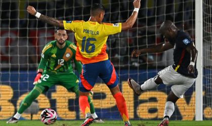 Equador vence Colômbia e passa o Brasil nas Eliminatórias