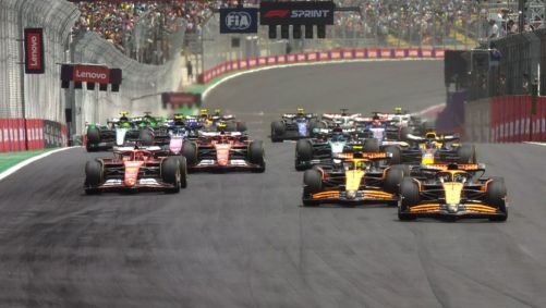 Pilotos da Fórmula 1 reunidos em Interlagos