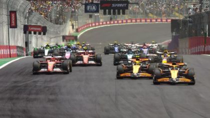Pilotos da Fórmula 1 reunidos em Interlagos