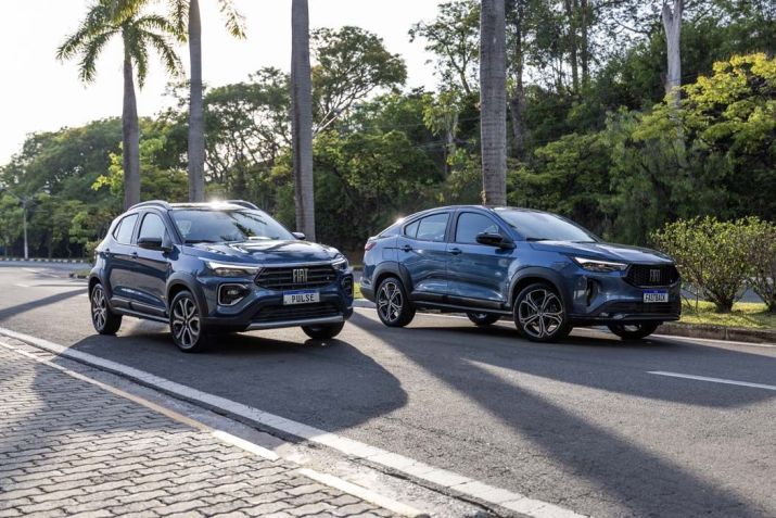 Novos Fiat Fastback Impetus e Pulse Impetus com motor híbrido-flex • Divulgação